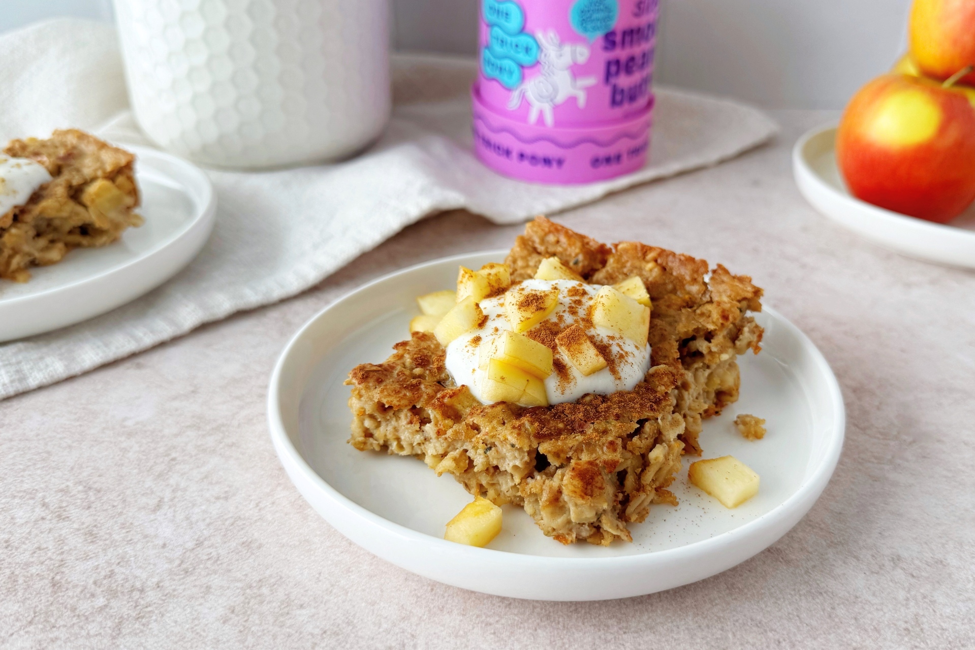 High-Protein Apple Baked Oatmeal 