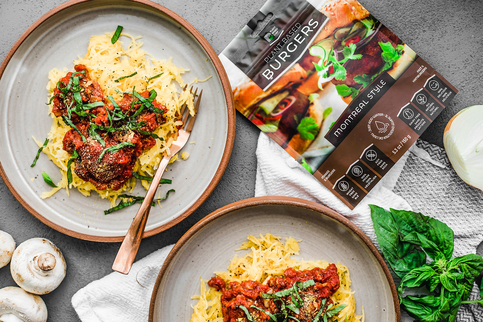 Boulettes végétaliennes avec Courge Spaghetti
