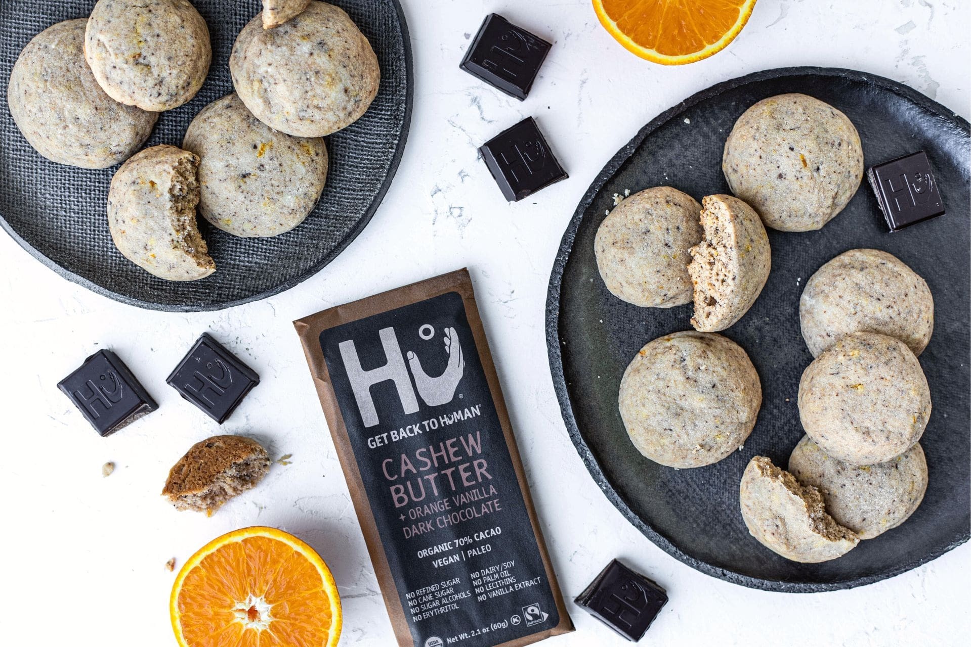 Biscuits au chocolat et à l'orange au beurre