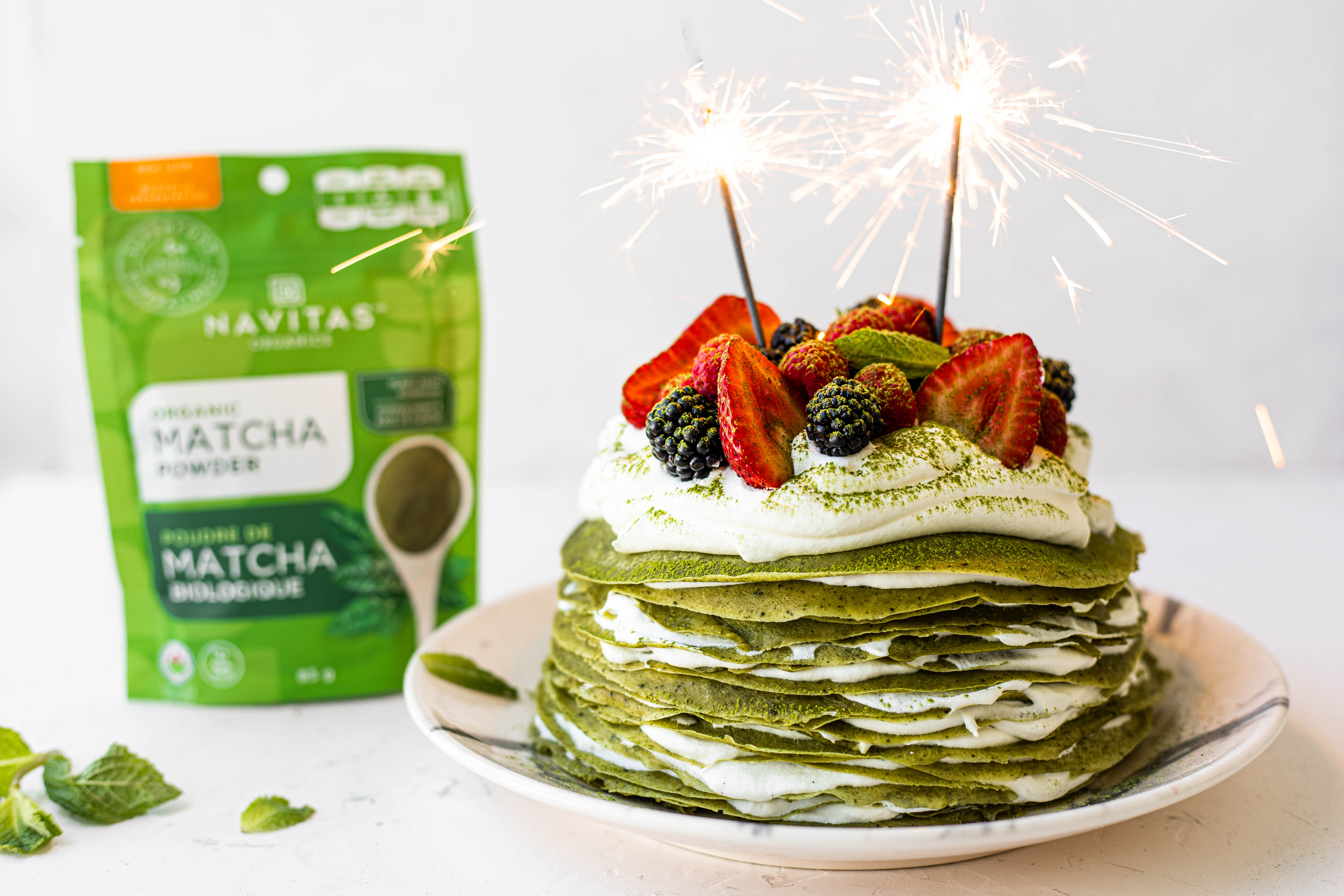 Gâteau au Crêpe au Matcha