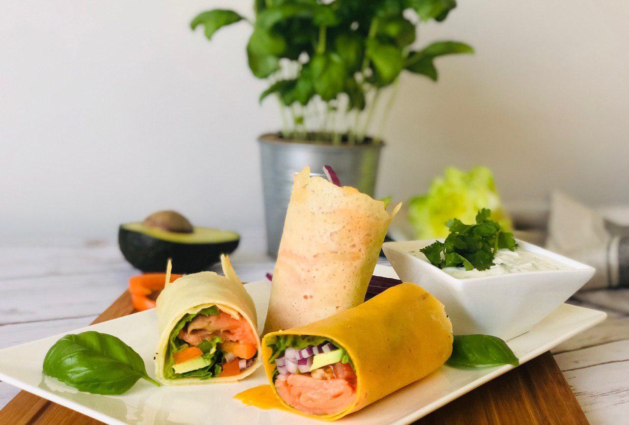 Wraps au fromage faible en glucides