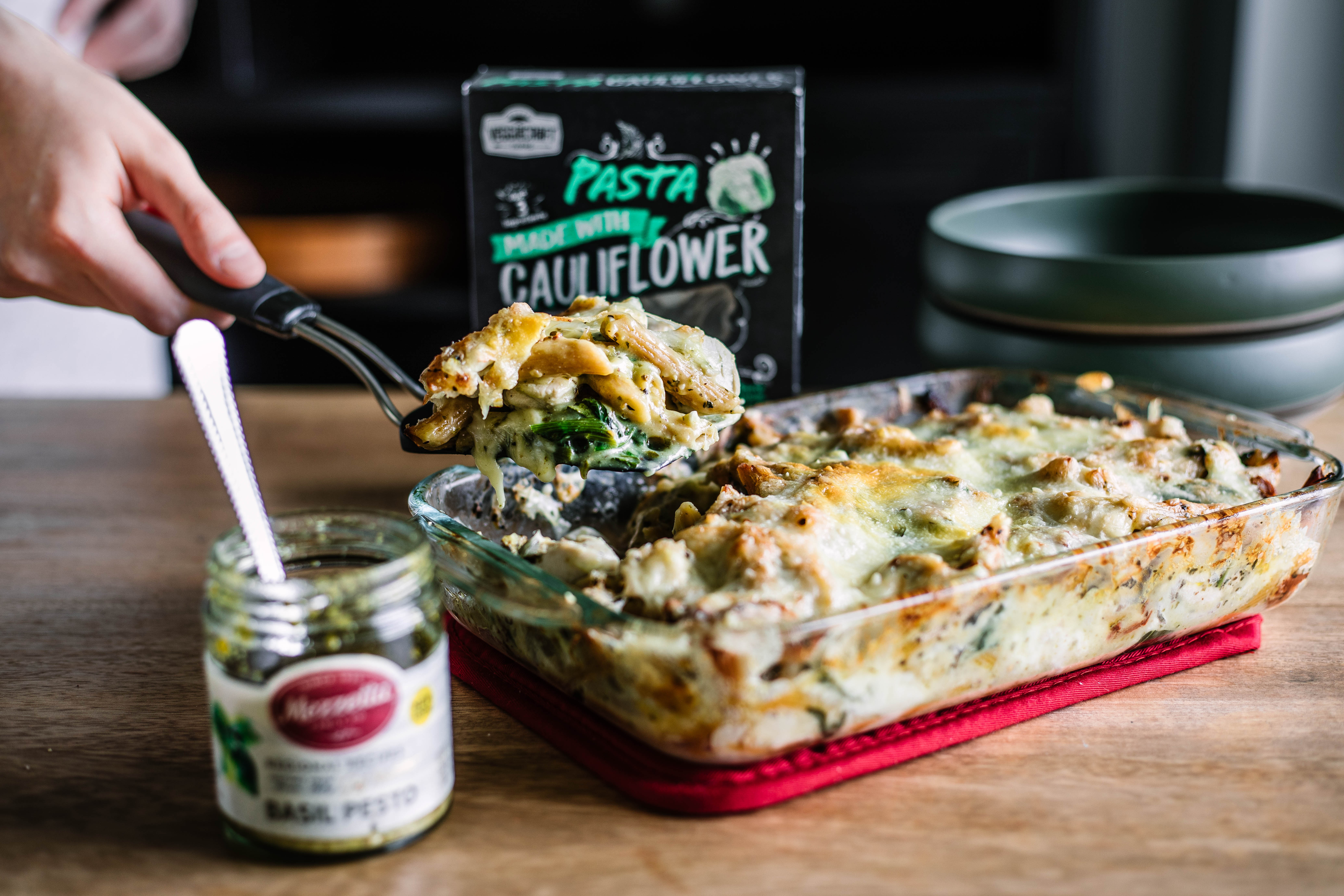 Bake à la Poulet et Pesto Crémeux