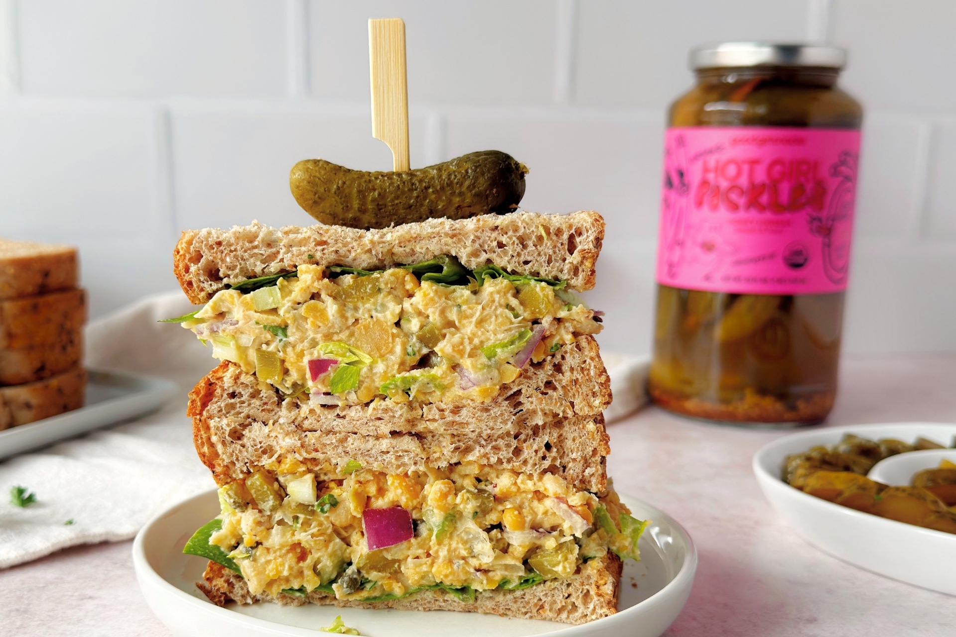 Vegan Chickpea Tuna Sandwich 