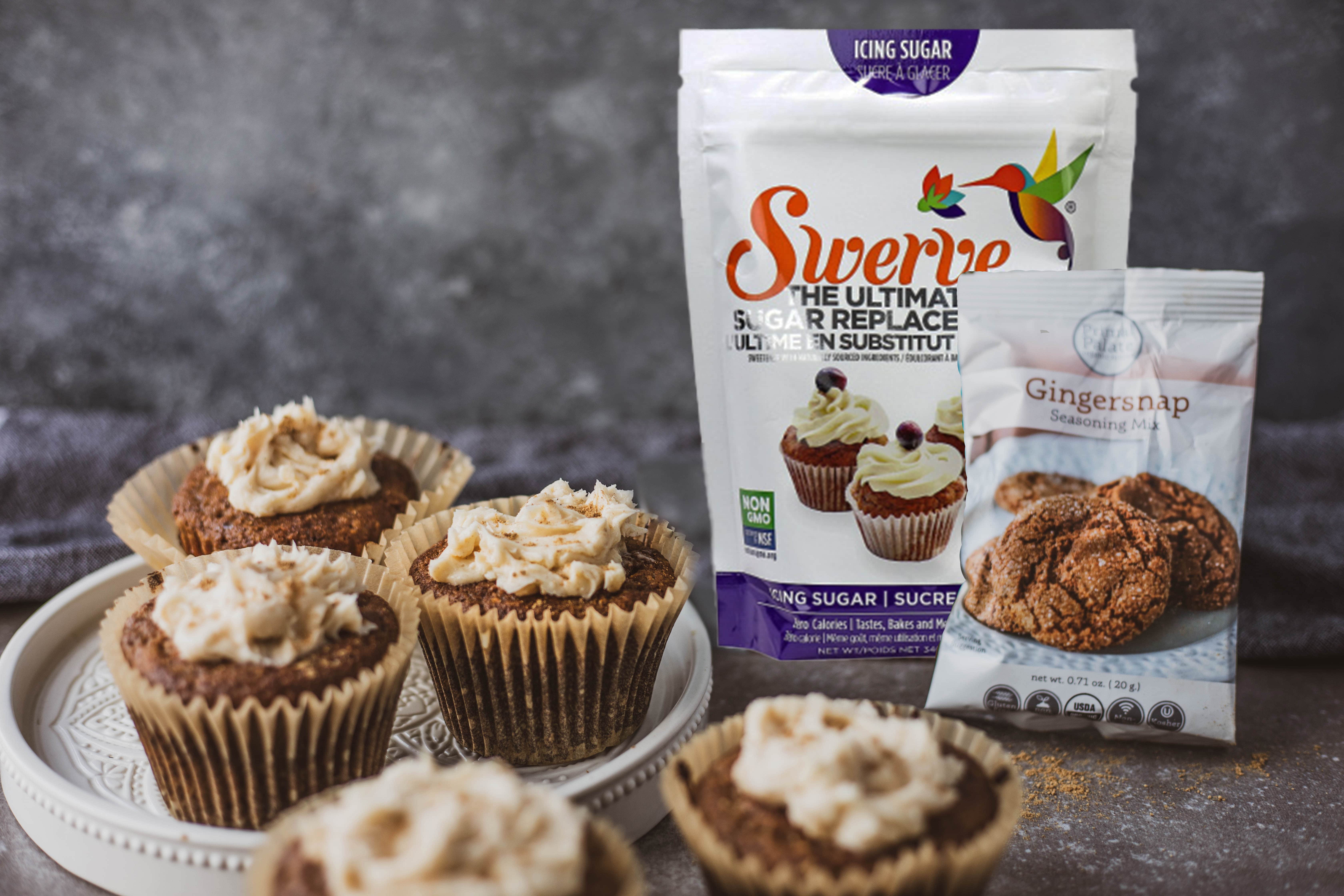 Muffins aux Gingersnap avec Beurre à la Vanille