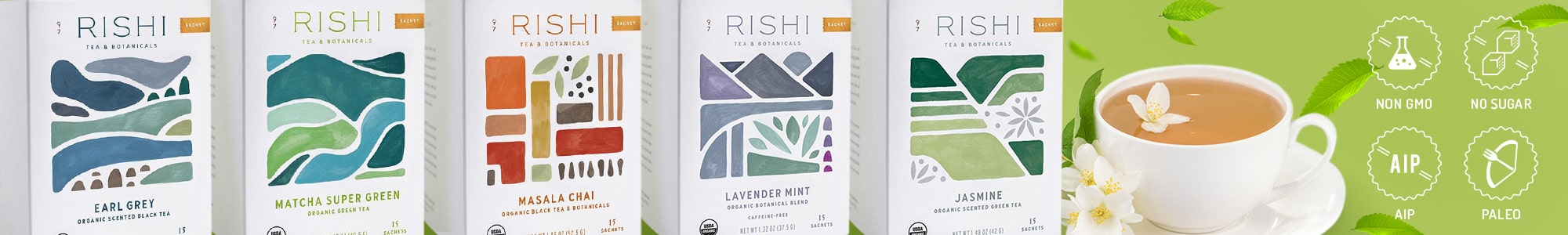 Thé et plantes médicinales Rishi