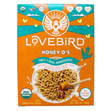 Front of Lovebird Grain Free Cereal O Honey - Paleo Breakfast Cereal - Grain Free Cereal - Gluten Free Cereal