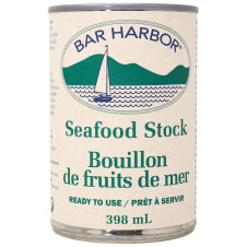 Front of Bar Harbor Seafood Stock, 398ml