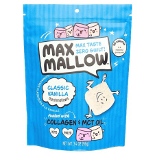 Front of Max Sweets Sugar Free Marshmallows Max Mallow Classic Vanilla - Keto Marshmallows - Sugar Free Marshmallows Canada - Gluten Free Marshmallows