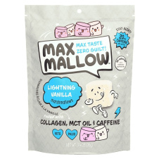 Front of Max Sweets Sugar Free Marshmallows Max Mallow Lightning Vanilla - Keto Marshmallows - Sugar Free Marshmallows Canada - Gluten Free Marshmallows