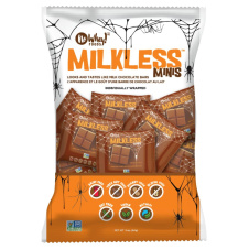 Front of No Whey Chocolates Milkless Minis Dairy-Free Vegan Milk Chocolate - Dairy Free Chocolate - Nut Free Chocolate - Peanut Free Chocolate