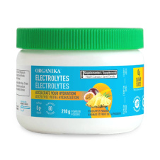 Front of Organika Sugar-Free Electrolytes Pineapple Passion - Electrolyte Supplement - Natural Electrolyte Drink - Pineapple Electrolytes