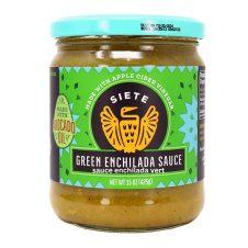 Front of Siete Green Enchilada Sauce, 425g 