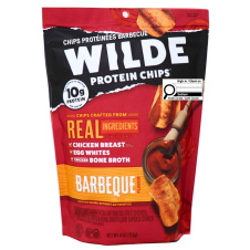 Front of WILDE Protein Chips Chicken Chips BBQ - Keto Chicken Chips - Keto Protein Chips - Low Carb Protein Chips