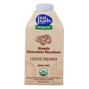 Nutpods Organic Dairy-Free Coffee Creamer Simply Chocolate Hazelnut, 473 mL 
