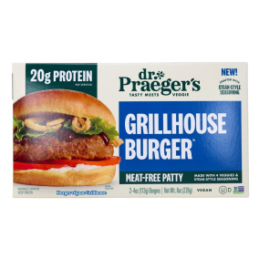 Burger végétalien Grillhouse de Dr. Praeger, paquet de 2