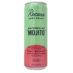 Repos Zéro Alcool Artisanal Mocktail Mojito à la Pastèque, 355 mL