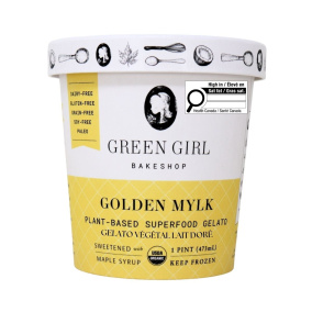 Green Girl Bakeshop Plant-Based Superfood Gelato Golden Mylk, 473 mL