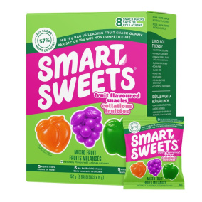 SmartSweets Low Sugar Fruit Flavoured Snacks Mixed Fruit, 152g
