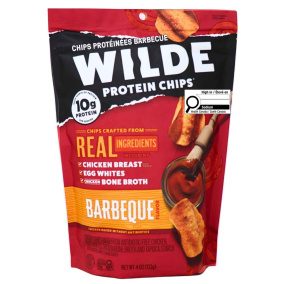 Croustilles protéinées WILDE saveur barbecue, 113g