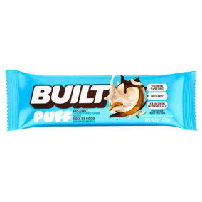 Front of Built Bar Puffs Protein Bar Coconut - Built Bars  Built Bar Canada - Built Protein Bars 