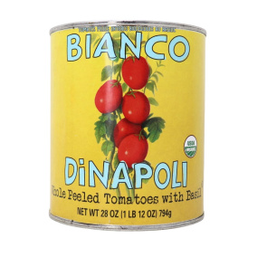 Bianco DiNapoli Organic Fire Roasted Chopped Tomatoes Front