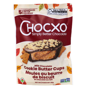 ChocXO Milk Chocolate Cookie Butter Cups Front