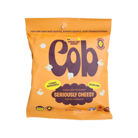 Cob Foods Corn-Free Popcorn Popped Sorghum Olive Oil & Pink Salt Front