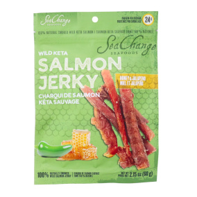 SeaChange Seafoods Wild Keta Salmon Jerky Honey & Jalapeno Front