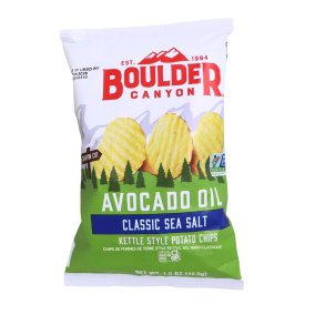 Croustilles de style Kettle Canyon Boulder avec huile d'avocat et sel de mer classique, 42,5g