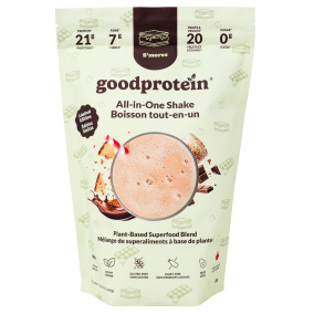 Bonne protéine Tout-en-un Shake Mélange de superaliments à base de plantes Saveur de biscuit à l'érable, 440g