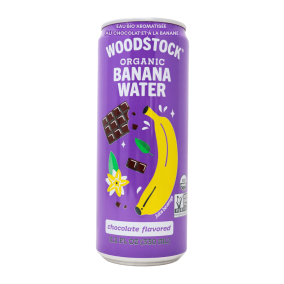 Woodstock Organic Banana Water Chocolate Flavoured Front