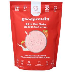 Good Protein Mélange de superaliments à base de plantes Tout-en-un saveur fraises et crème, 880g
