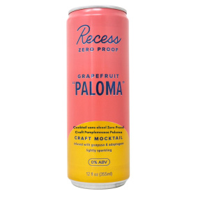 Repos Zéro Alcool Cocktail Artisanal Mocktail Pamplemousse Paloma, 355 mL