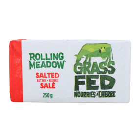 Beurre salé nourri à l'herbe Rolling Meadow, 250g