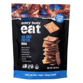 Front of Every body Eat Gluten Free Crackers - Chia Crackers - Brown Rice Crackers