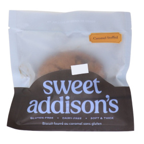 Sweet Addison’s Gluten-Free Caramel Stuffed Cookie Front
