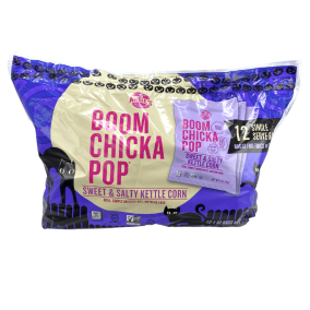 Sacs de maïs soufflé sucré et salé BOOMCHICKAPOP d'Angie, 12 sacs