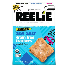 Front of Artisan Tropic Crackers - Gluten Free Crackers - Grain Free Crackers - Allergen Free Crackers - Healthy Crackers