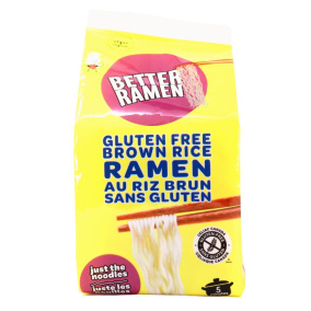 Front of Better Ramen Vegan Gluten-Free Brown Rice Ramen Noodles