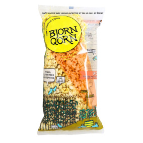 BjornQorn Sun-Popped Popcorn Spicy, 85 g