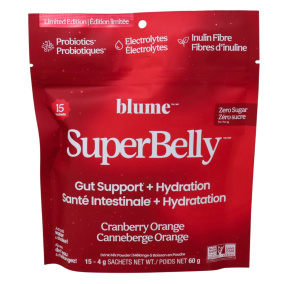 Blume SuperBelly Gut Support + Hydration Cranberry Orange, 15 Sachets