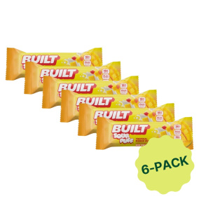 Built Bar Sour Puff Protein Bar Tropical Mango Burst 6-Pack, 41g each