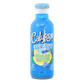 Front of Calypso Blue Ocean Lemonade Zero Sugar Lemonade