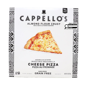 Front of Cappello's Gluten-Free Almond Flour Pizza Whole Milk Mozzarella Cheese - Healthy Frozen Pizzas - Gluten-Free Pizza - Best Gluten-Free Pizza