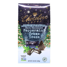 Chocolove 55% Chocolat Noir Bouchées de Crème de Menthe pour les Fêtes, 200g