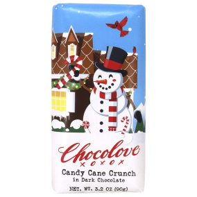 Chocolove XO Premium Chocolat Noir Croquant aux Bâtons de Canne, 90g