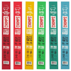 Chomps Grass-Fed Meat Sticks Variety 6-Pack Canada Front