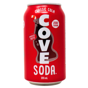 Front of Cove Soda Gut Healthy Soda Probiotic Soda Classic Cola Healthy Coke Alternative