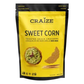 Craize Gluten-Free Toasted Snack Crackers Sweet Corn, 113g