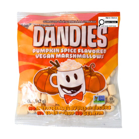 Guimauves végétaliennes Dandies saveur citrouille, 142g 